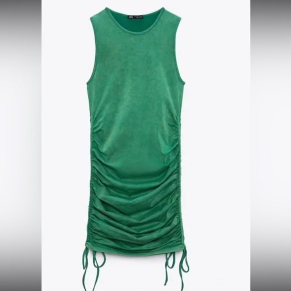 ZARA Drapped mini Dress - Picture 2 of 6